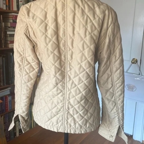 Ralph Lauren Warm Beige Quilted Spring Jacket - Size S - Picture 7 of 11